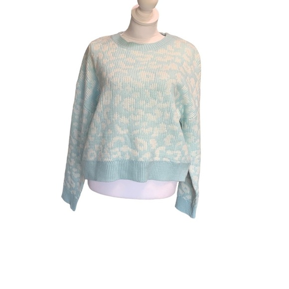 John + Jenn Leopard Print Knit Sweater Sz: XS - Picture 1 of 6